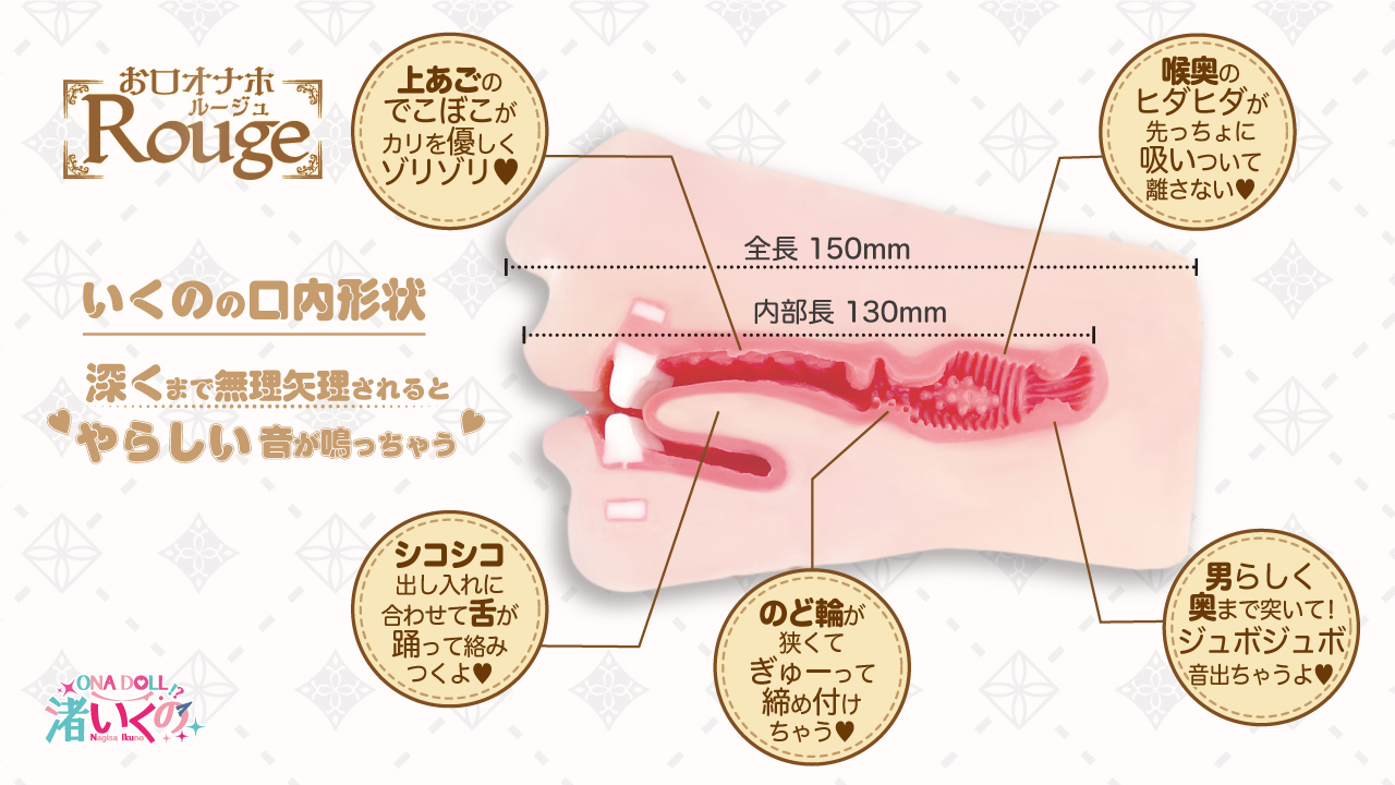 渚いくのお口オナホ ルージュ